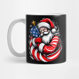 American Santa Claus For Men, Women Patriotic - USA Flag Mug